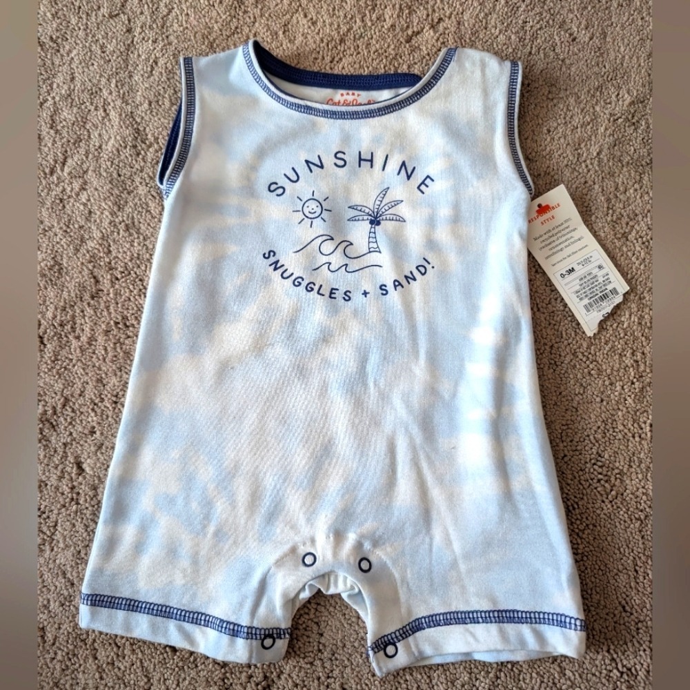 Cat and Jack 0 to 3 month jumpsuit New with tag